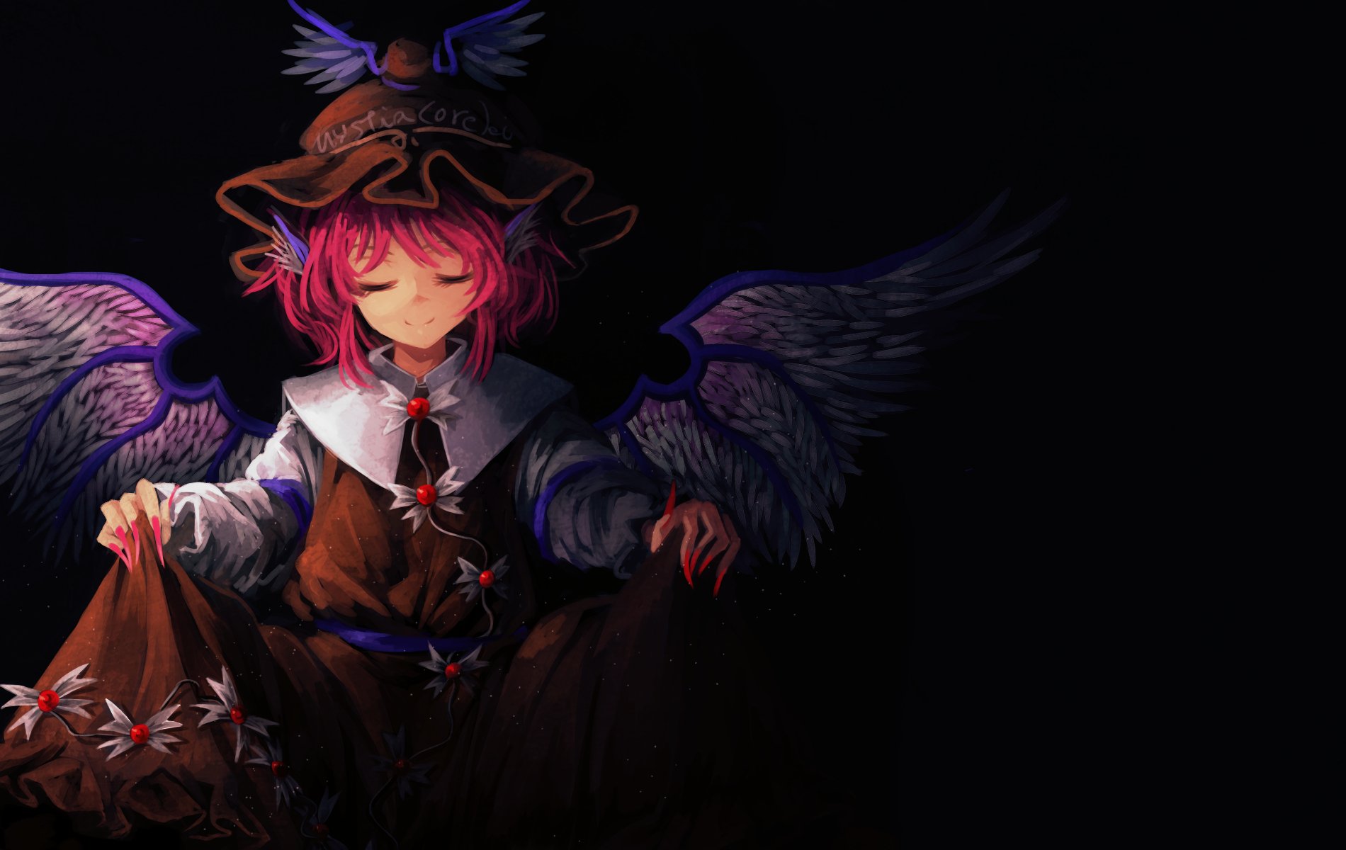 Download Mystia Lorelei Anime Touhou Wallpaper by アカゐハ