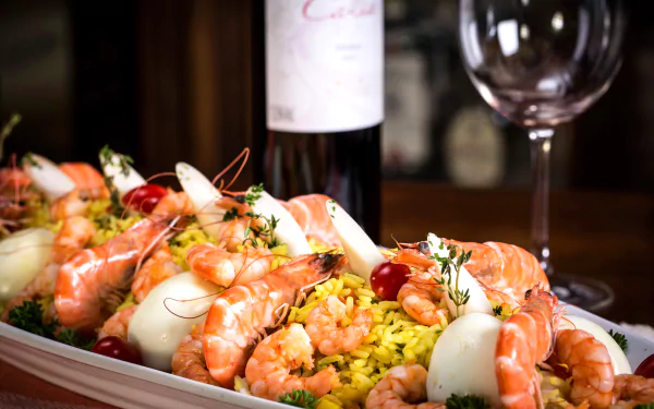 meal seafood food shrimp HD Desktop Wallpaper | Background Image