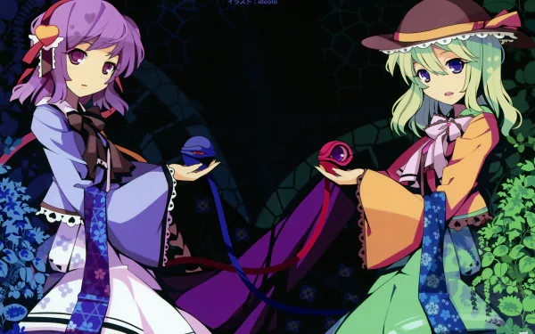 Koishi Komeiji Satori Komeiji Anime Touhou HD Desktop Wallpaper | Background Image
