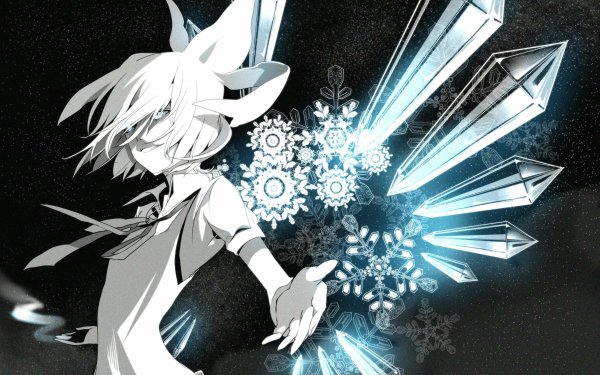 Anime Touhou Vampire Cirno HD Wallpaper | Background Image
