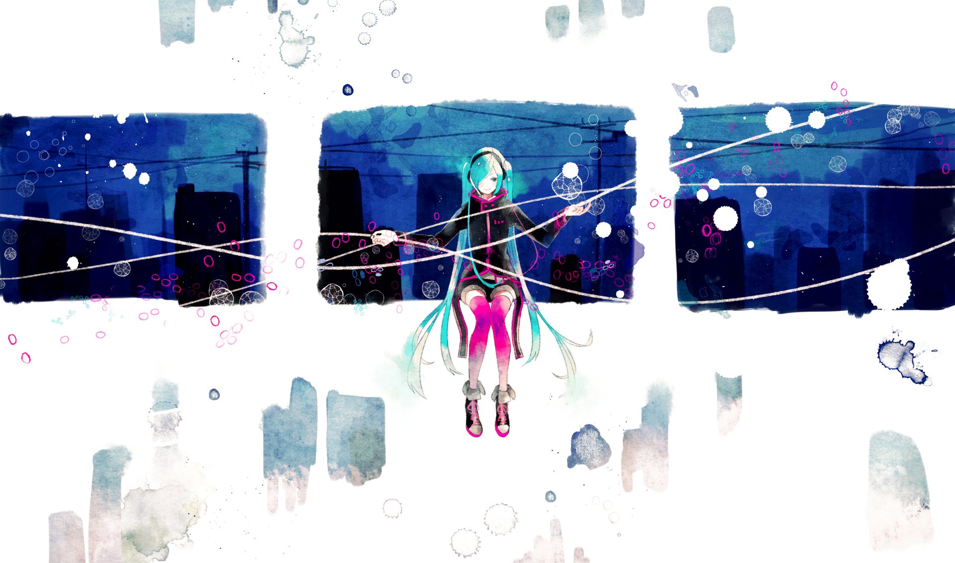 Download Hatsune Miku Anime Vocaloid HD Wallpaper