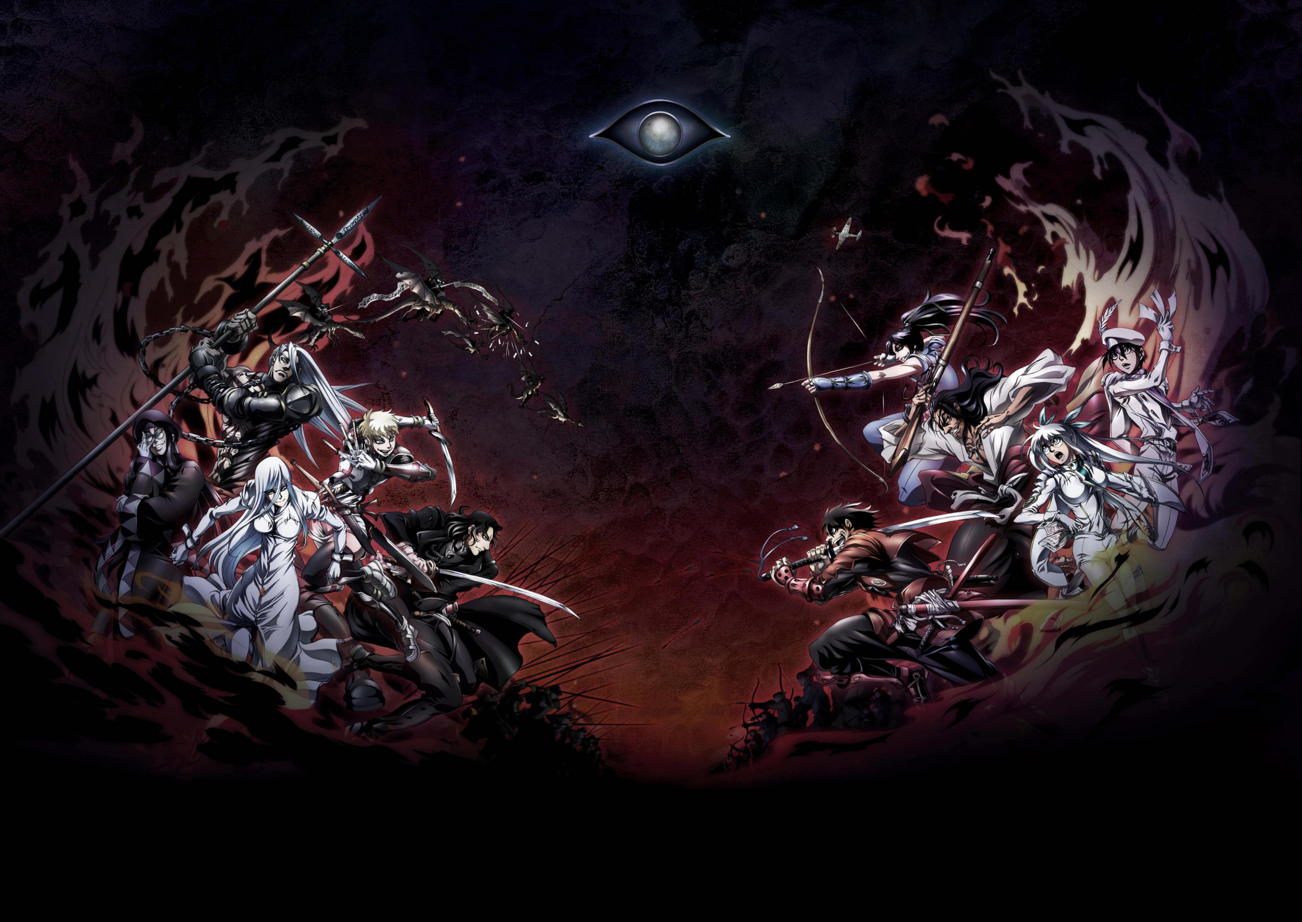 Drifters, anime, sword, battle  1366x768 Wallpaper 