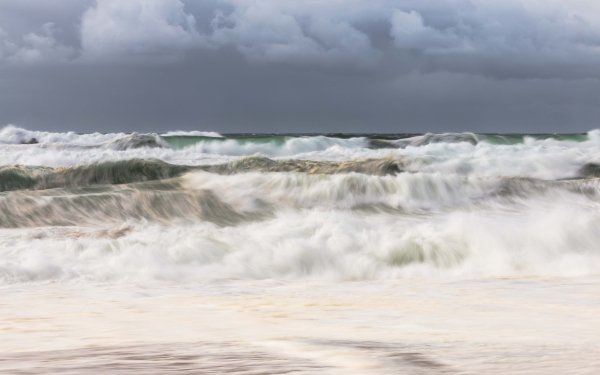 Nature Wave Ocean Horizon HD Wallpaper | Background Image