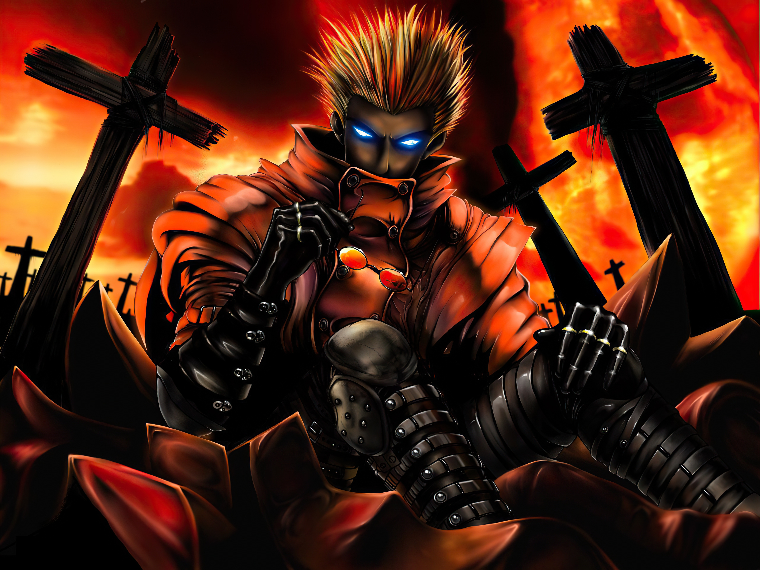 vash o estouro da boiada  Trigun, Anime, Awesome anime