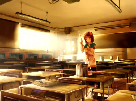 school Anime girl anime girl HD Desktop Wallpaper | Background Image