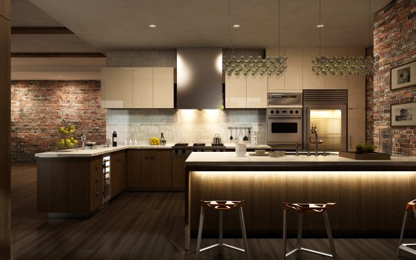 Man Made Room Kitchen Furniture HD Wallpaper | Background Image