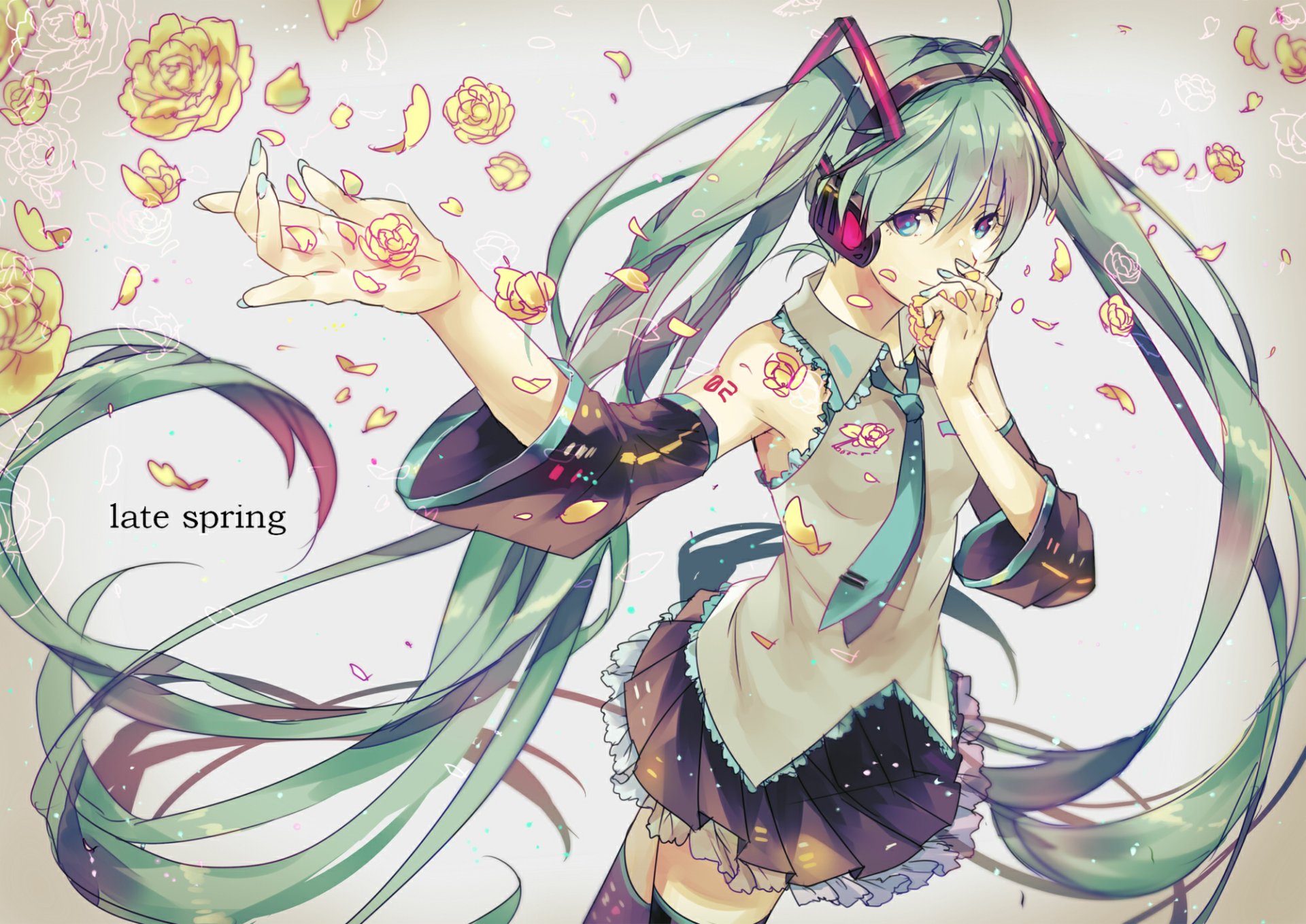Download Hatsune Miku Anime Vocaloid HD Wallpaper by Yunomachi