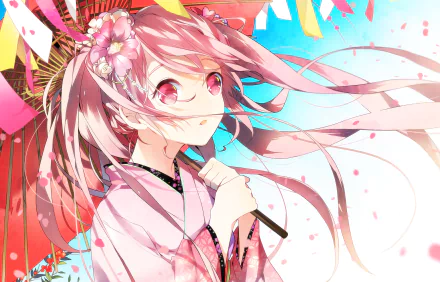 Sakura Miku Anime Vocaloid HD Desktop Wallpaper | Background Image