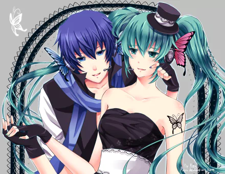 Magnet (Vocaloid) Kaito (Vocaloid) Hatsune Miku Anime Vocaloid HD Desktop Wallpaper | Background Image