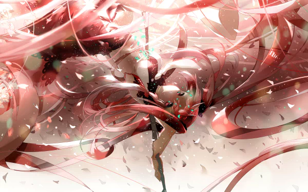 Sakura Miku Anime Vocaloid HD Desktop Wallpaper | Background Image