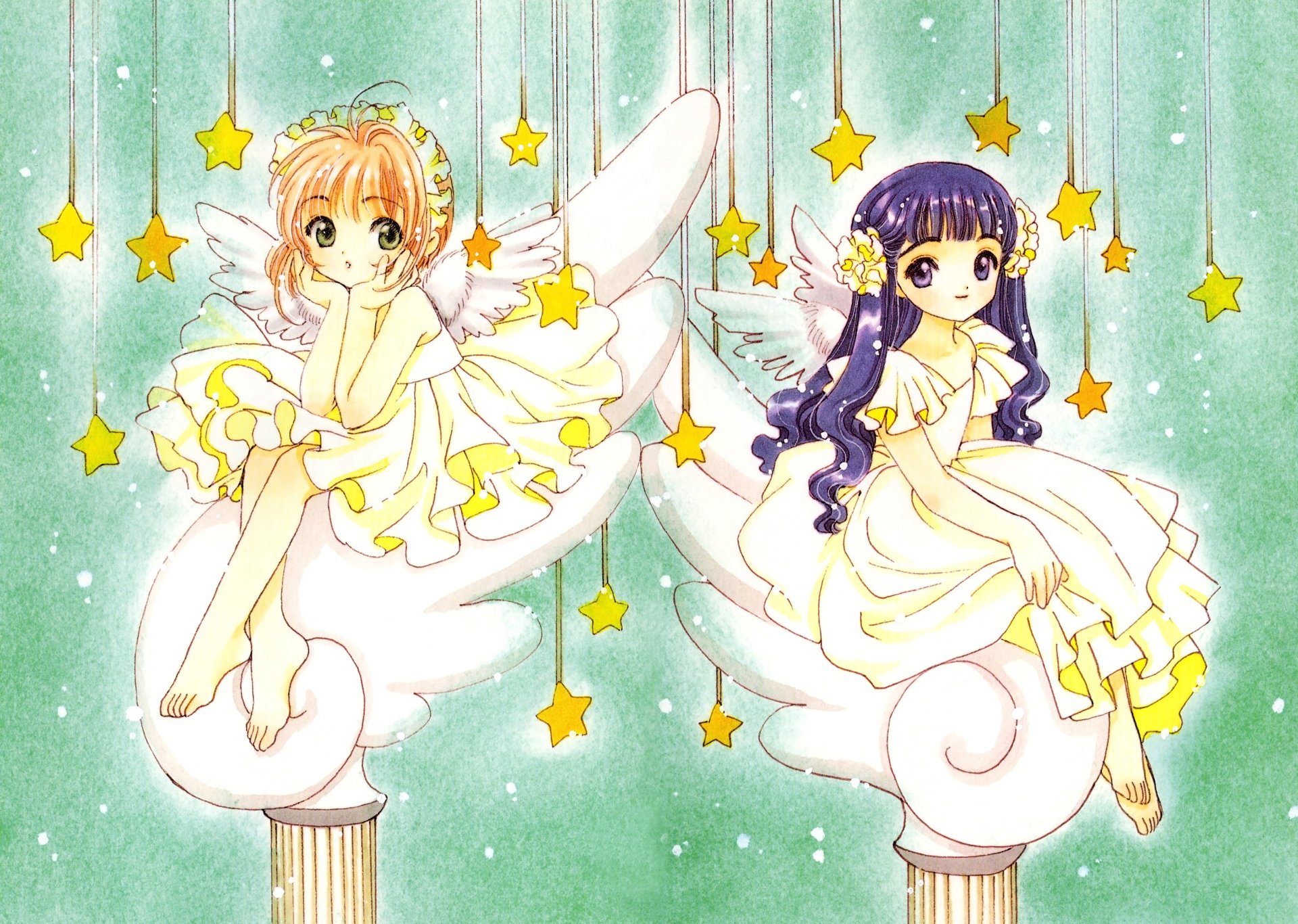 Download Tomoyo Daidouji Sakura Kinomoto Anime Cardcaptor Sakura 4k Ultra HD Wallpaper