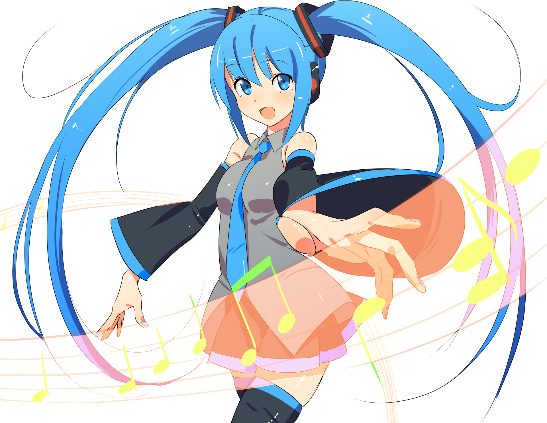 Download Hatsune Miku Anime Vocaloid HD Wallpaper by DOMO