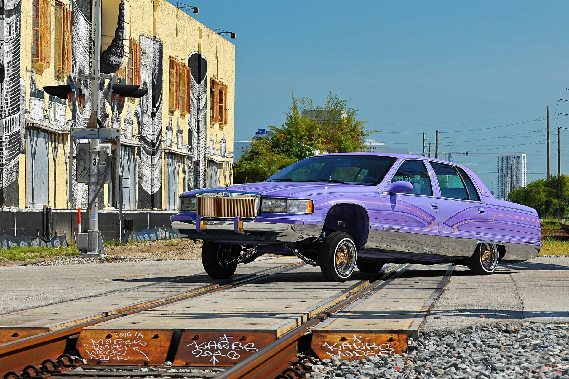 Download Lowrider Vehicle Cadillac Fleetwood HD Wallpaper