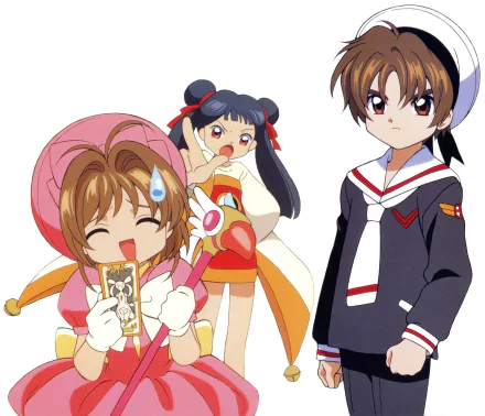 Sakura Kinomoto Meiling Li Syaoran Li Anime Cardcaptor Sakura HD Desktop Wallpaper | Background Image