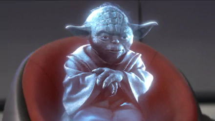 hologram Yoda movie Star Wars Episode III: Revenge Of The Sith HD Desktop Wallpaper | Background Image
