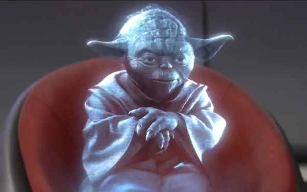 hologram Yoda movie Star Wars Episode III: Revenge Of The Sith HD Desktop Wallpaper | Background Image