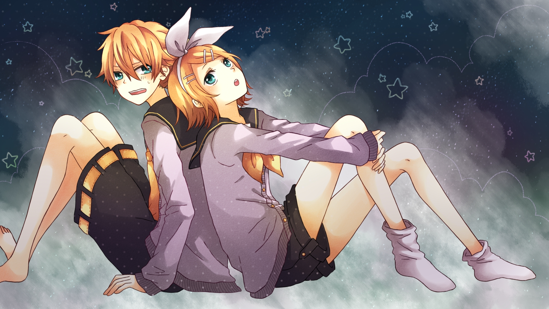 Download Len Kagamine Rin Kagamine Anime Vocaloid HD Wallpaper