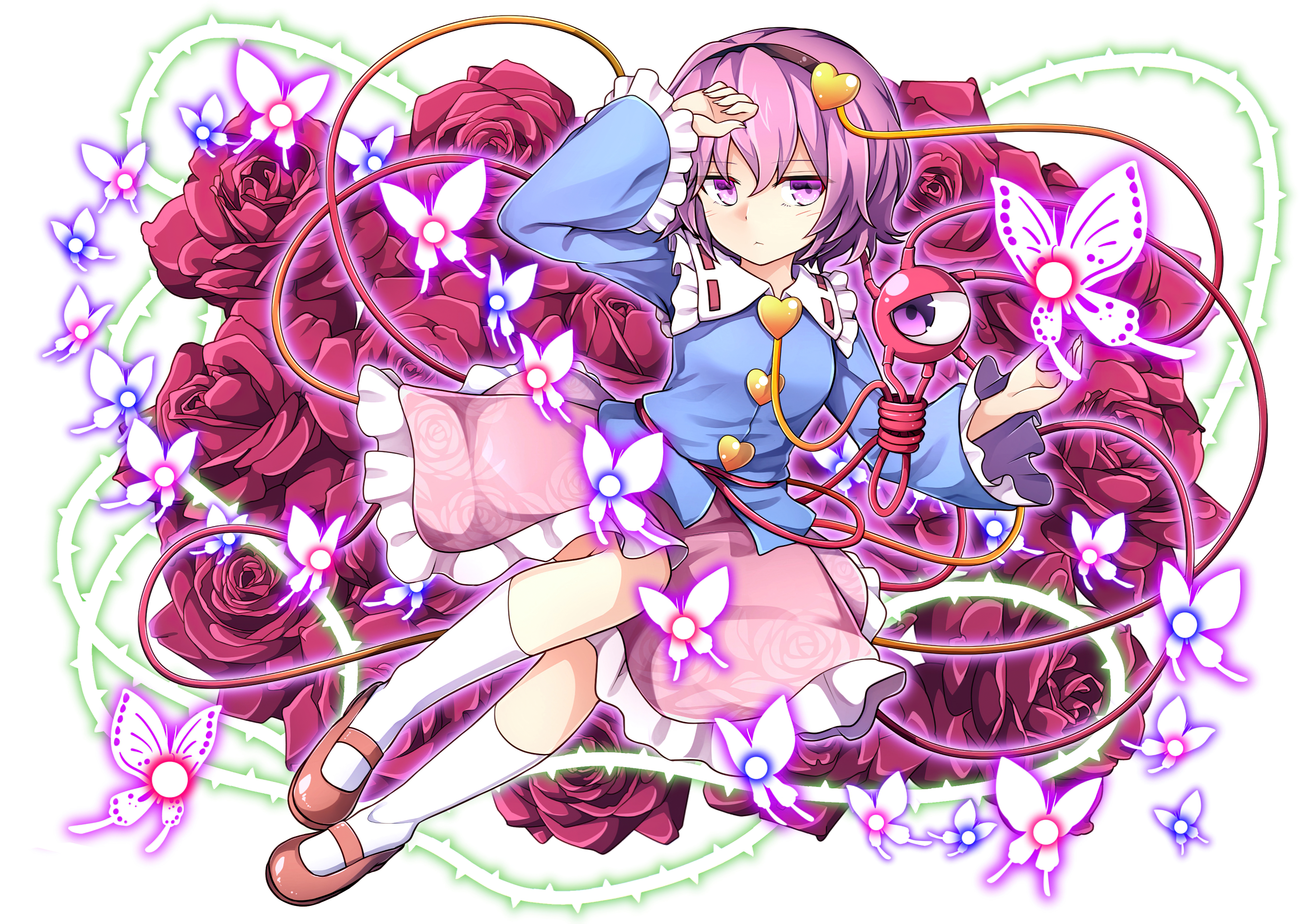 Satori. Komeiji Satori аниме. Сатори Комейдзи Тохо. Touhou Project Сатори. Touhou Project Satori komeiji.