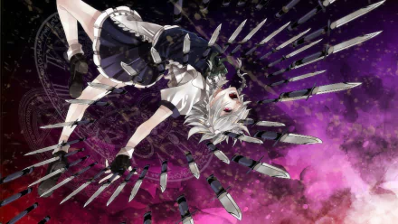 Sakuya Izayoi Anime Touhou HD Desktop Wallpaper | Background Image