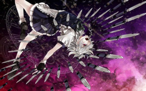 Sakuya Izayoi Anime Touhou HD Desktop Wallpaper | Background Image