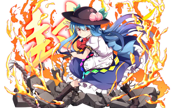 Tenshi Hinanawi Anime Touhou HD Desktop Wallpaper | Background Image