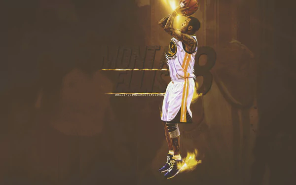 A dynamic HD wallpaper featuring Allen Iverson in action on the court, capturing his iconic basketball style and athleticism with a striking background.
