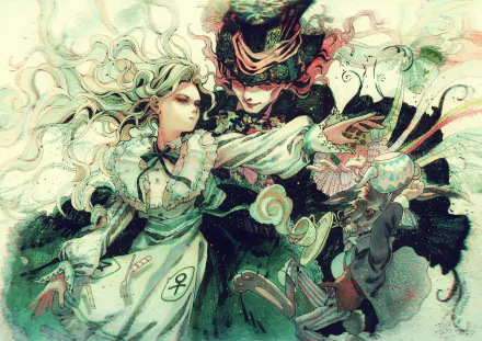 Mad Hatter Alice (Alice in Wonderland) Anime Alice In Wonderland HD Desktop Wallpaper | Background Image