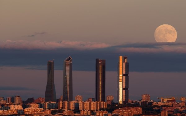Man Made Madrid Spain City Building Skyscraper HD Wallpaper | Background Image