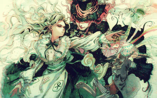 Mad Hatter Alice (Alice in Wonderland) Anime Alice In Wonderland HD Desktop Wallpaper | Background Image
