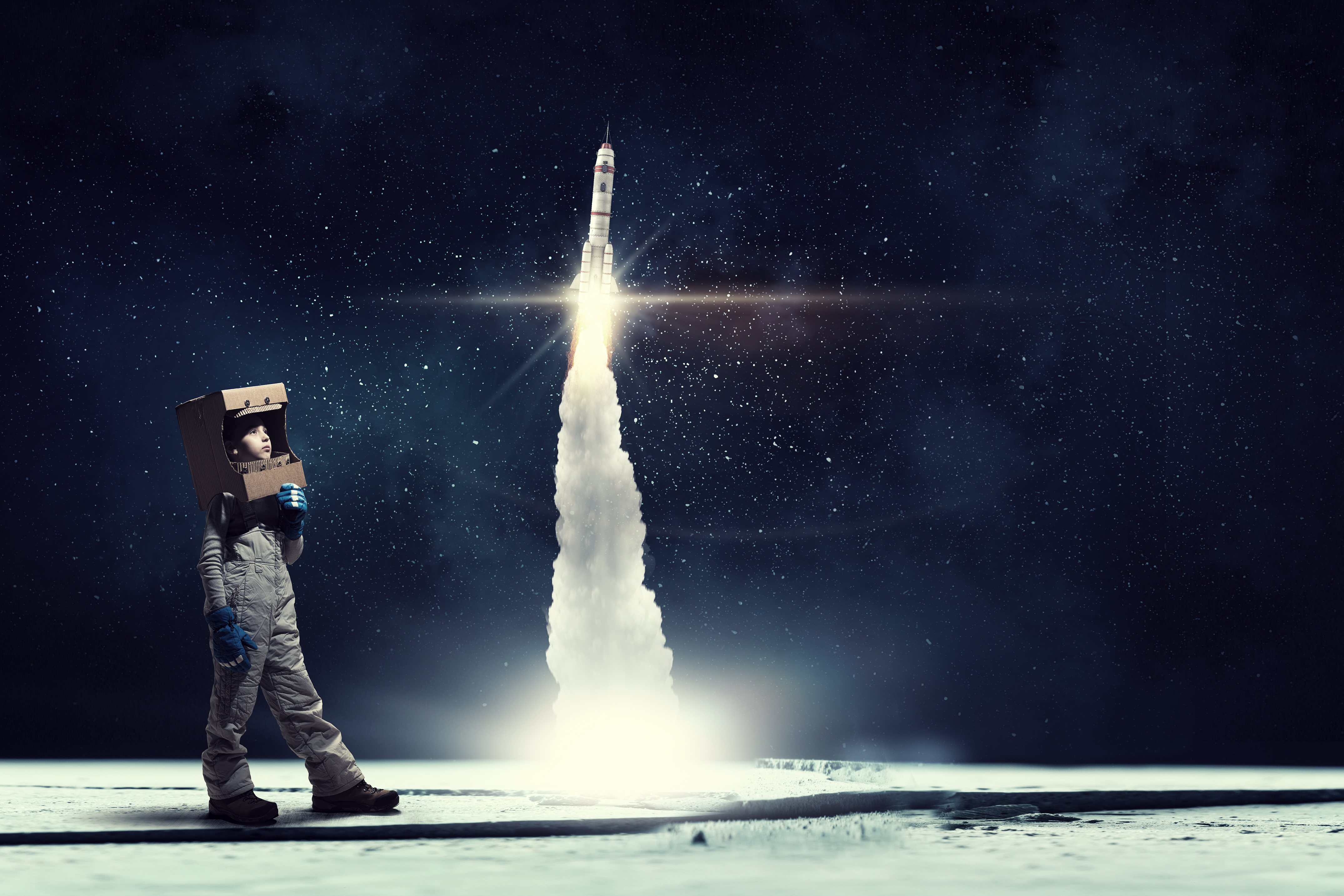 Sci Fi Rocket HD Wallpaper | Background Image
