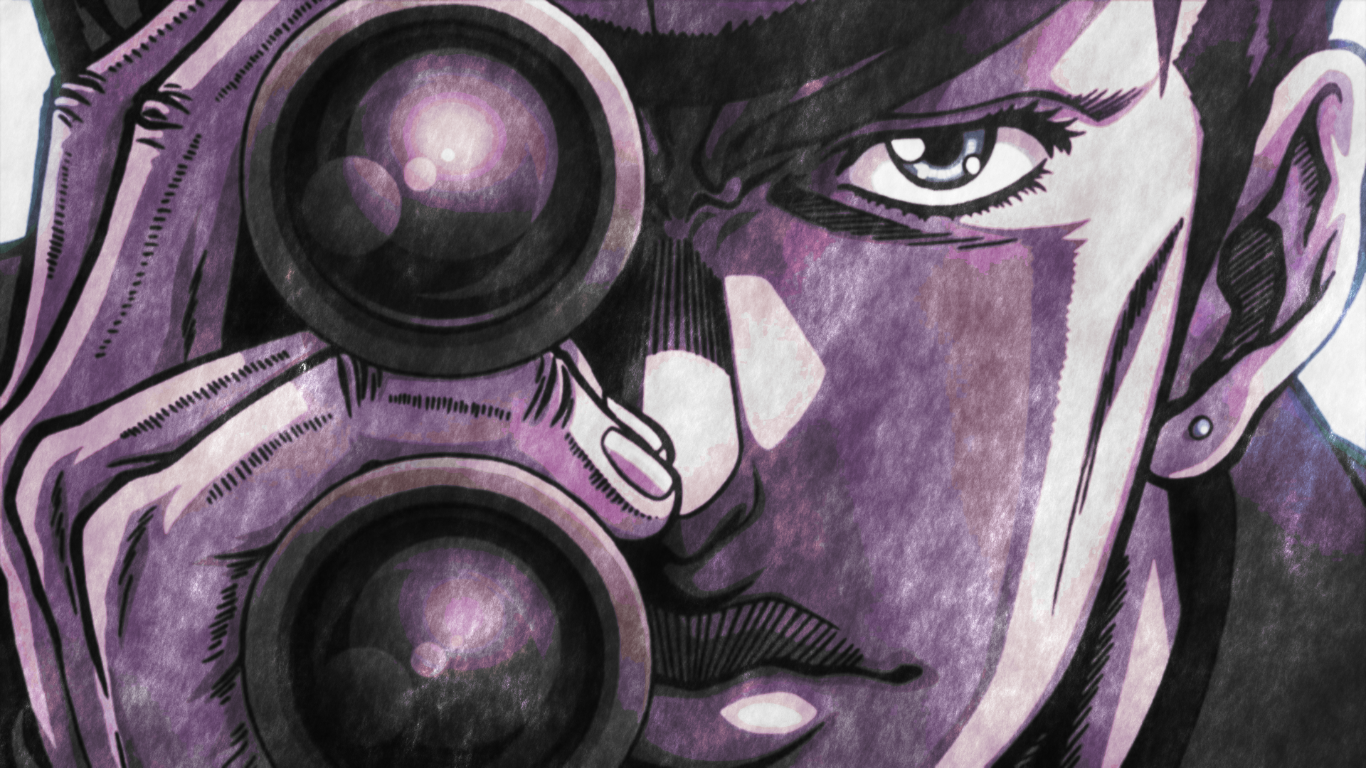 Download Jojo's Bizarre Adventure: Diamond Is Unbreakable Close-up Binoculars Josuke Higashikata Anime Jojo's Bizarre Adventure HD Wallpaper by Terumi Nishii