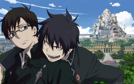 Yukio Okumura Rin Okumura Blue Exorcist Anime HD Desktop Wallpaper | Background Image