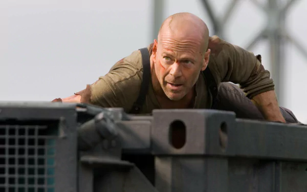 John McClane Bruce Willis movie Live Free or Die Hard HD Desktop Wallpaper | Background Image