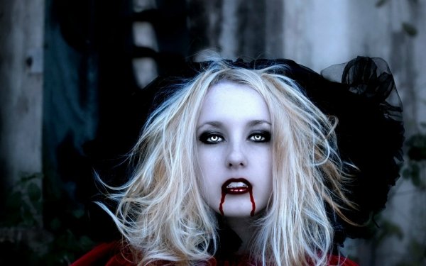 Dark Vampire Blood Blonde HD Wallpaper | Background Image