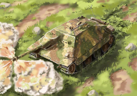 Sturmgeschütz III smoke tank military Jagdpanzer 38 HD Desktop Wallpaper | Background Image