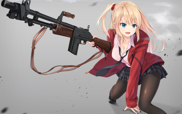 Anime Original Gun Weapon HD Wallpaper | Background Image