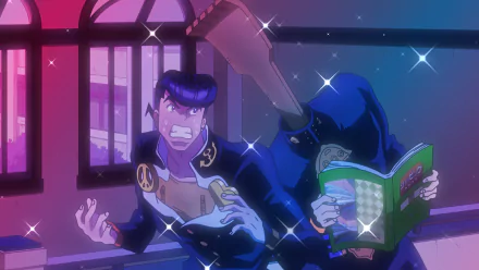 Josuke Higashikata Mikitaka Hazekura Anime Jojo's Bizarre Adventure HD Desktop Wallpaper | Background Image