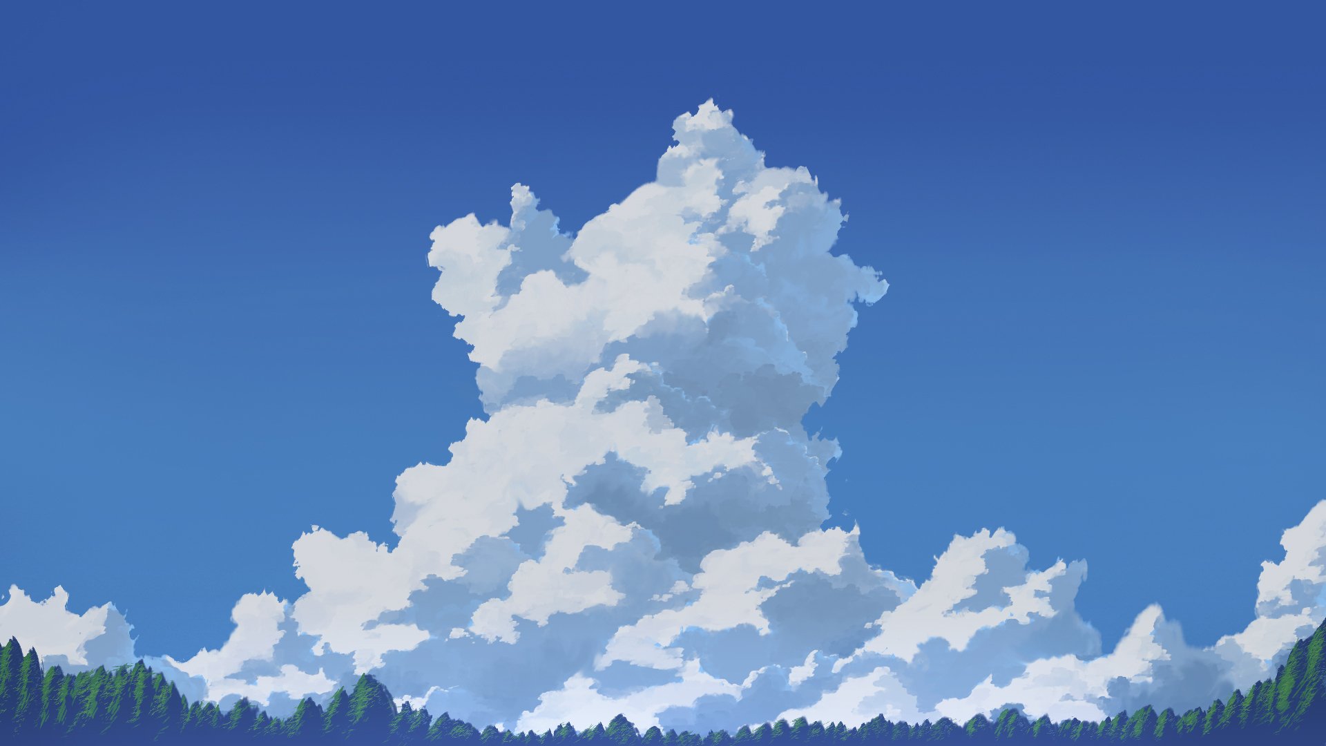 Download Cloud Anime Sky Sky Anime HD Wallpaper