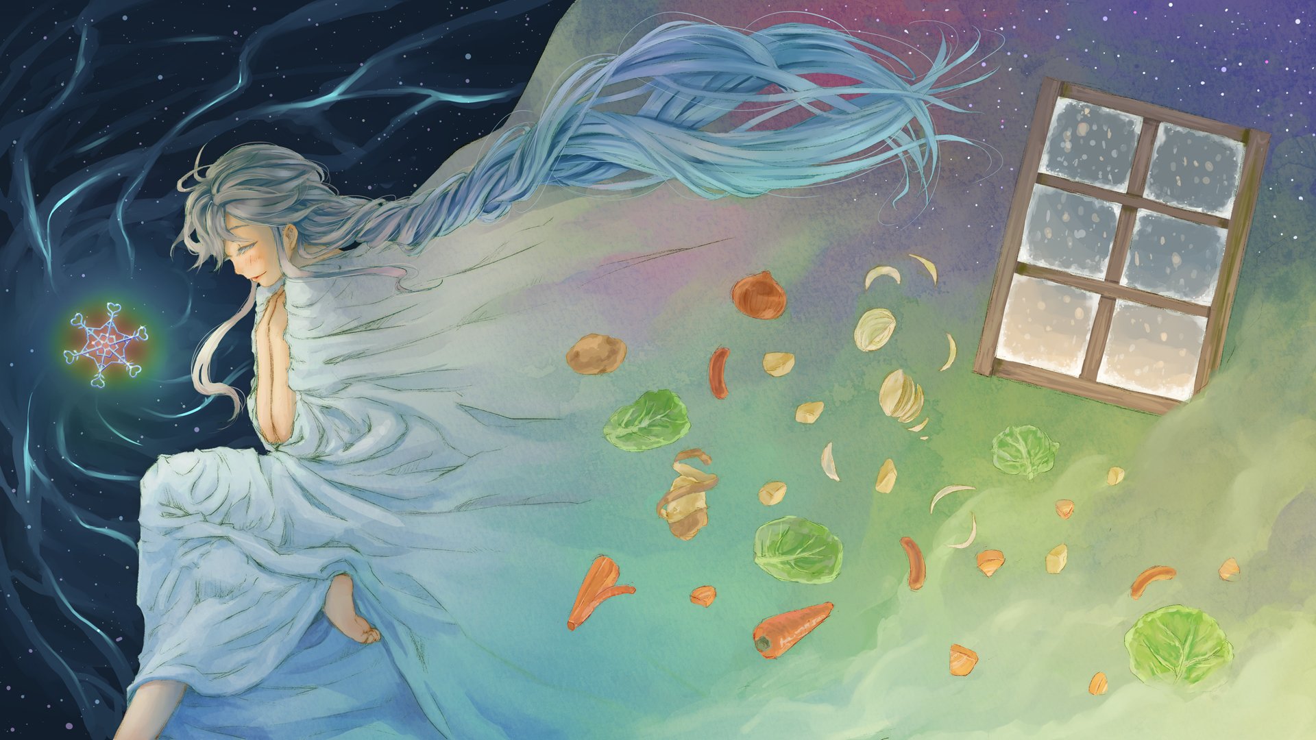 Download Sekka Yufu Anime Utau HD Wallpaper by 633B+