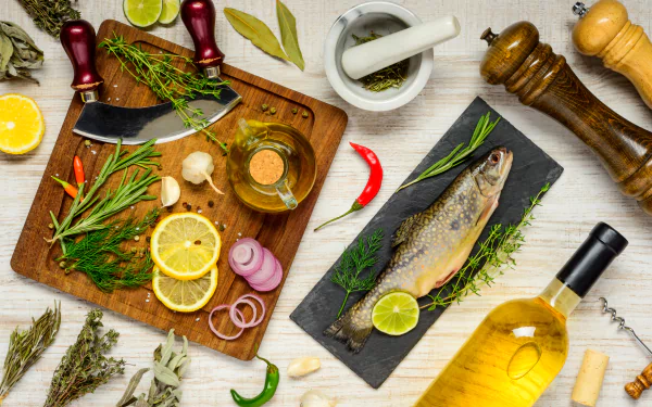 fish oil food still life HD Desktop Wallpaper | Background Image