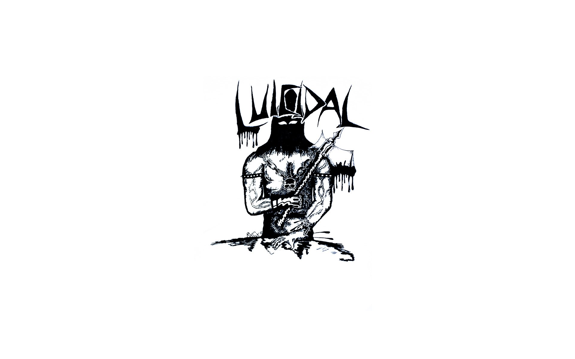 HD desktop wallpaper featuring the Suicidal Tendencies band logo with caricature holding a skateboard.