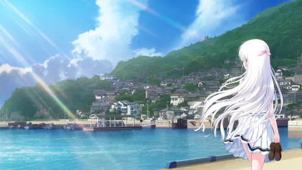 Naruse Shiroha Anime Summer Pockets HD Desktop Wallpaper | Background Image