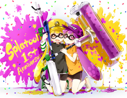 Inkling (Splatoon) video game Splatoon HD Desktop Wallpaper | Background Image