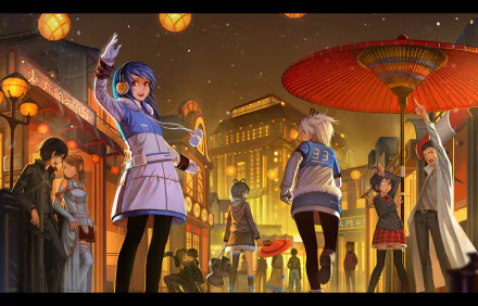 Asuna Yuuki Rikka Takanashi Asuka Langley Sohryu Gintoki Sakata Rintaro Okabe Luo Tianyi Kirito (Sword Art Online) Bili Girl 33 Steins;Gate Vocaloid Sword Art Online Neon Genesis Evangelion Gintama Fate/Zero Anime crossover Kirito And Asuna HD Desktop Wallpaper | Background Image