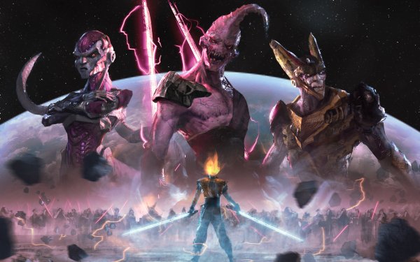 Anime Dragon Ball Z Dragon Ball Goku Lightsaber Frieza Cell Majin Buu HD Wallpaper | Background Image