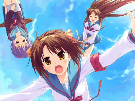 Anime The Melancholy of Haruhi Suzumiya HD Desktop Wallpaper | Background Image