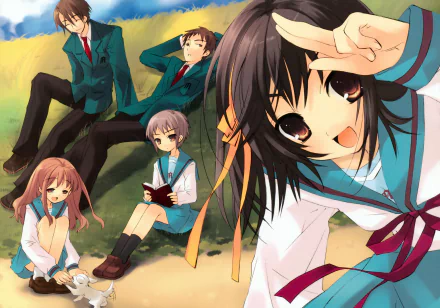 Anime The Melancholy of Haruhi Suzumiya HD Desktop Wallpaper | Background Image