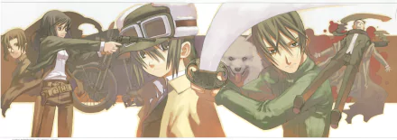 Shizu (Kino no Tabi) Riku (Kino no Tabi) Kino (Kino's Journey) Hermes (Kino's Journey) Anime Kino's Journey HD Desktop Wallpaper | Background Image