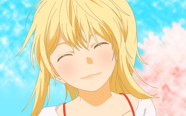Anime Your Lie in April Kaori Miyazono Face Blonde HD Wallpaper | Background Image