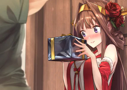 Kongou (Kancolle) Anime Kantai Collection HD Desktop Wallpaper | Background Image